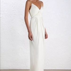 NWT Zimmermann Silk Folded Long pearl Dress Size 3